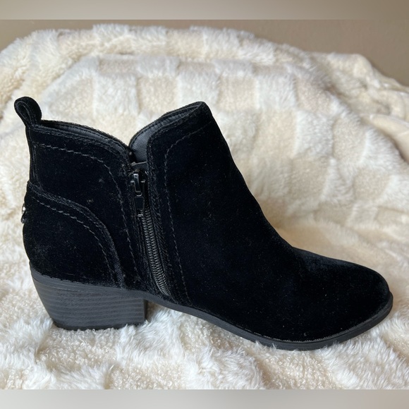 Guess black velvet booties ankle boots - Picture 3 of 7